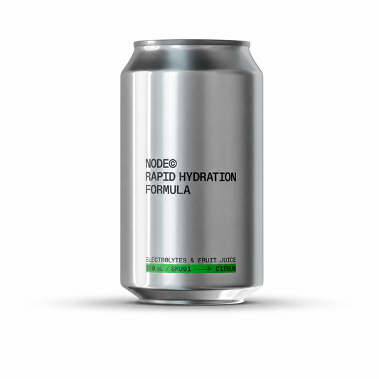 NODE Citrus electrolyte drink 330ml can — real lemon juice, no added sugar, Australia