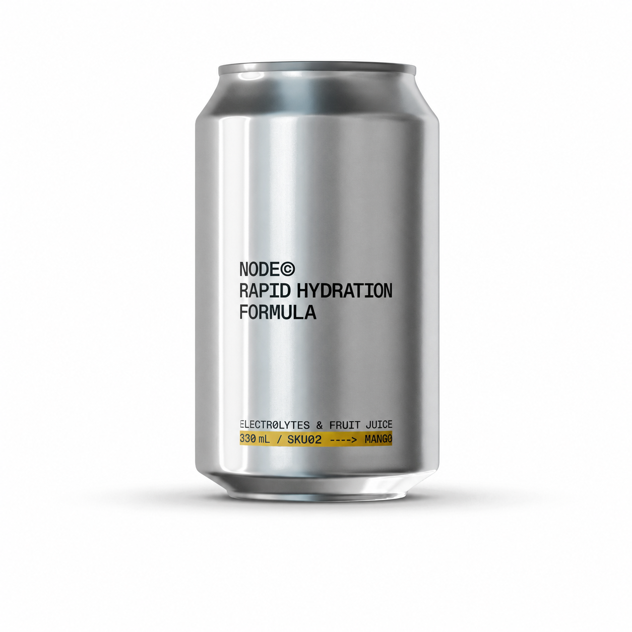 NODE Mango electrolyte drink 330ml can — real mango juice, no added sugar, Australia